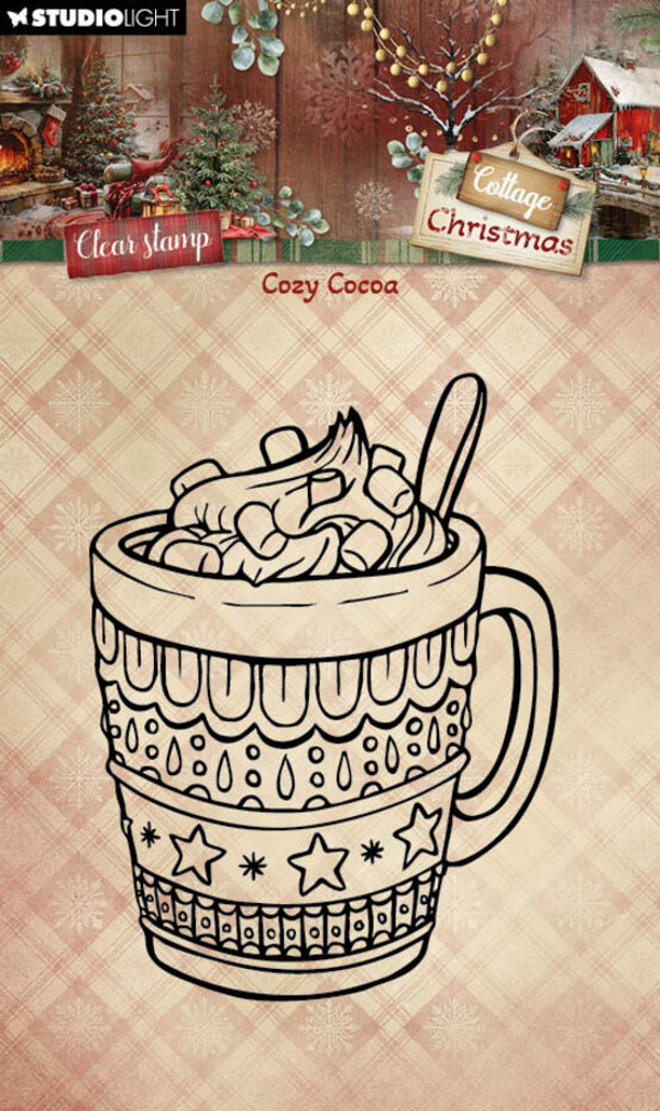 Studiolight, Clear Stamp, Cottage Christmas, Cozy Cocoa- SL-CC-STAMP956