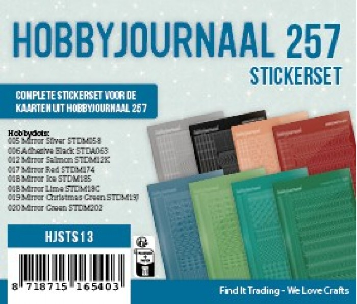 Hobbyjournaal, Stickerset 257 - HJSTS13