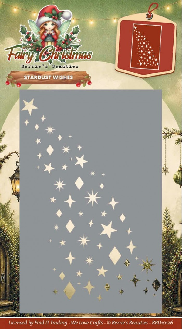 Berrie's Beauties, Snijmal, Fairy Christmas, Stardust Wishes - BBD10126