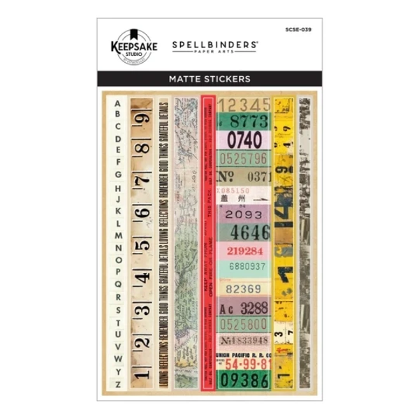Spellbinders, KeepSake Studio by Esther Glas, Borders & Labels Stickers - SCSE-039