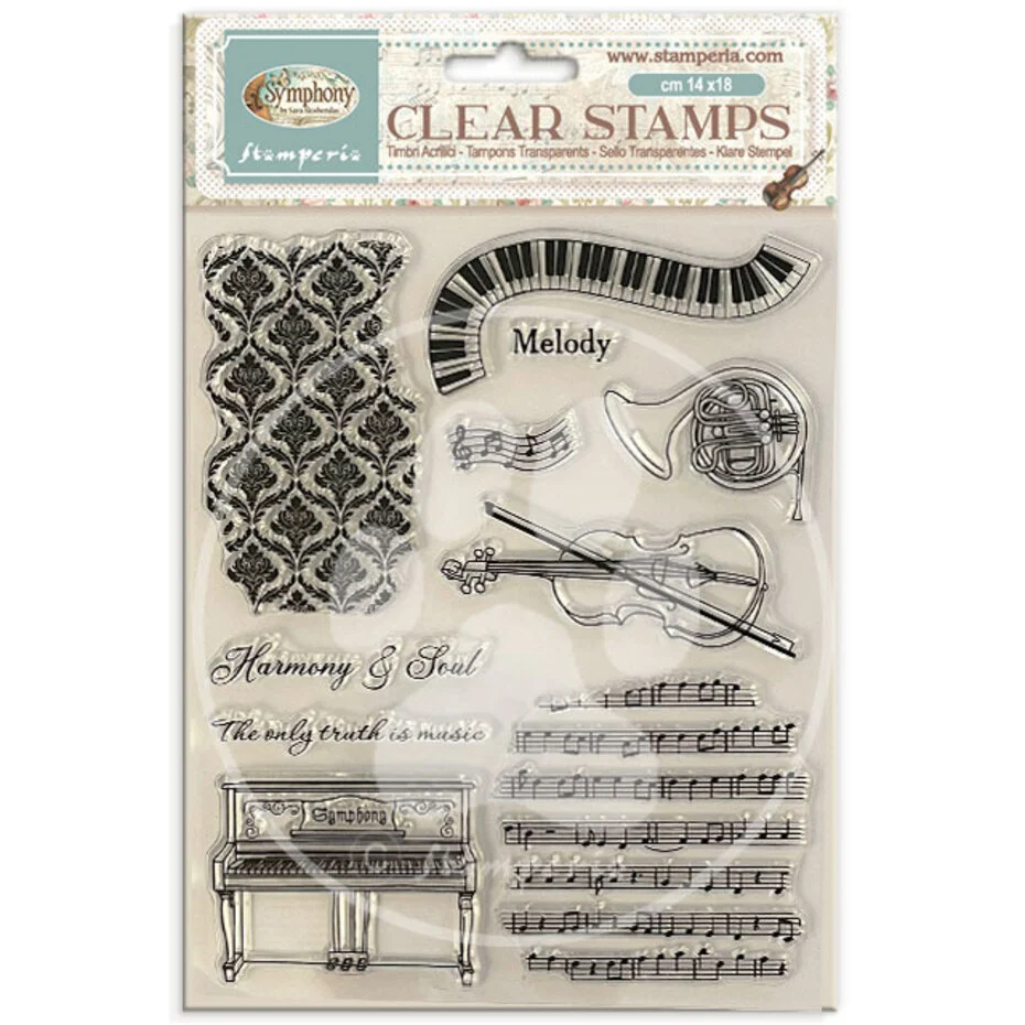 Stamperia, Clear Stamp, Symphony - WTK243