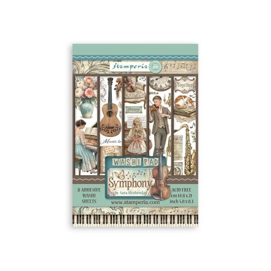 Stamperia, Washi Pad, Symphony, A5 - SBW34