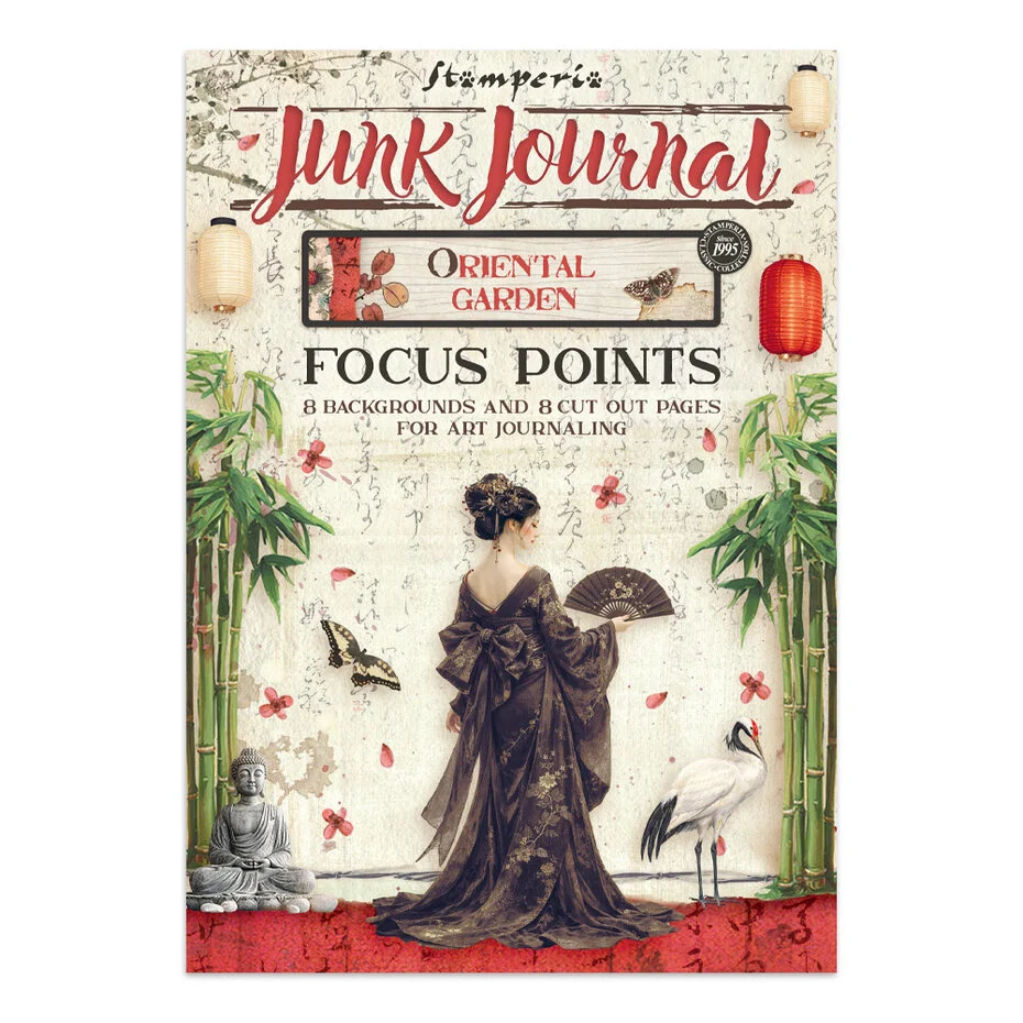 Stamperia, Junk Journal, Oriental Garden, Focus Points - SBJKS05