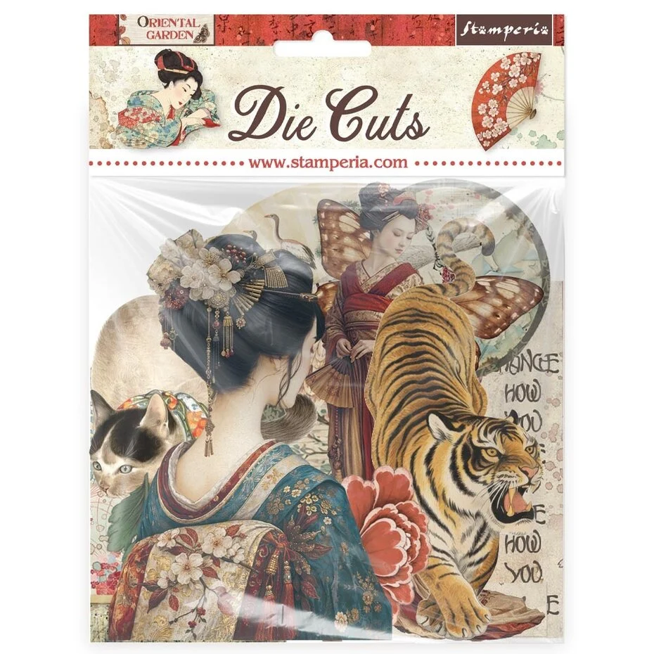 Stamperia, Die Cuts, Oriental Garden - DFLDC139