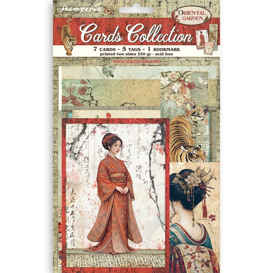 Stamperia, Cards Collection, Oriental Garden - SBCARD47