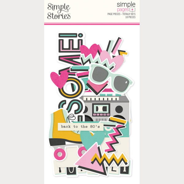 Simple Stories, Totally 80's, Page Pieces - 26713