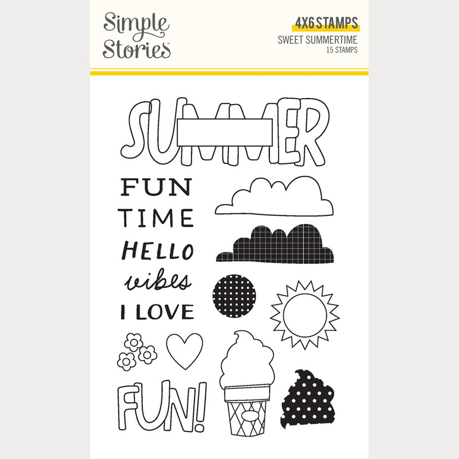 Simple Stories, Clear Stamp, Sweet Summertime - 26817