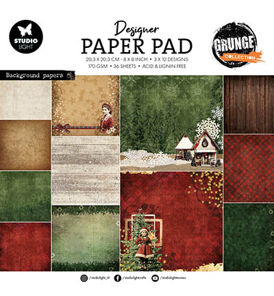 Studiolight, Grunge Collection, Designer Paperpad, Backgrounds - SL-GR-DPP328