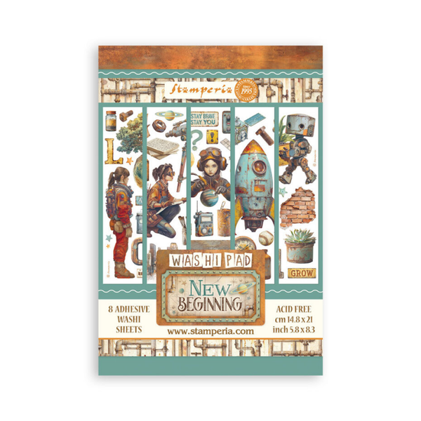 Stamperia, Washi Pad, A New Beginning - SBW31