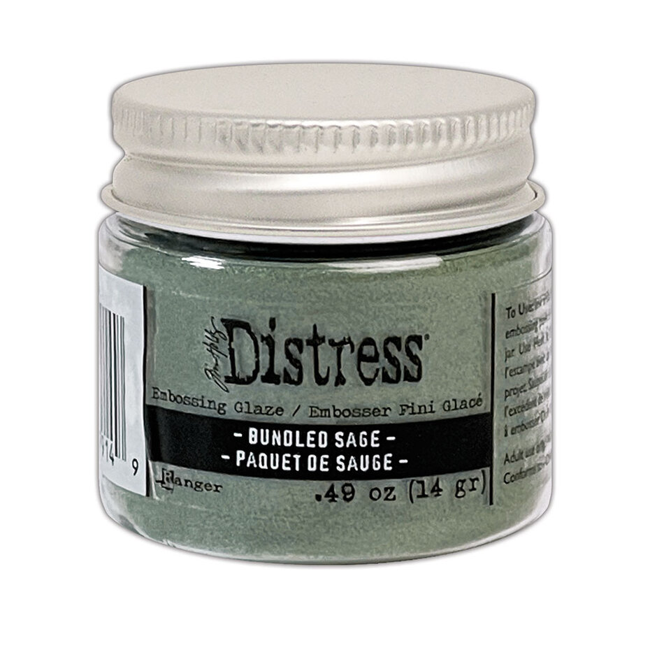 Tim Holtz, Distress, Embossing Glaze, Bundled Sage - TDE79149