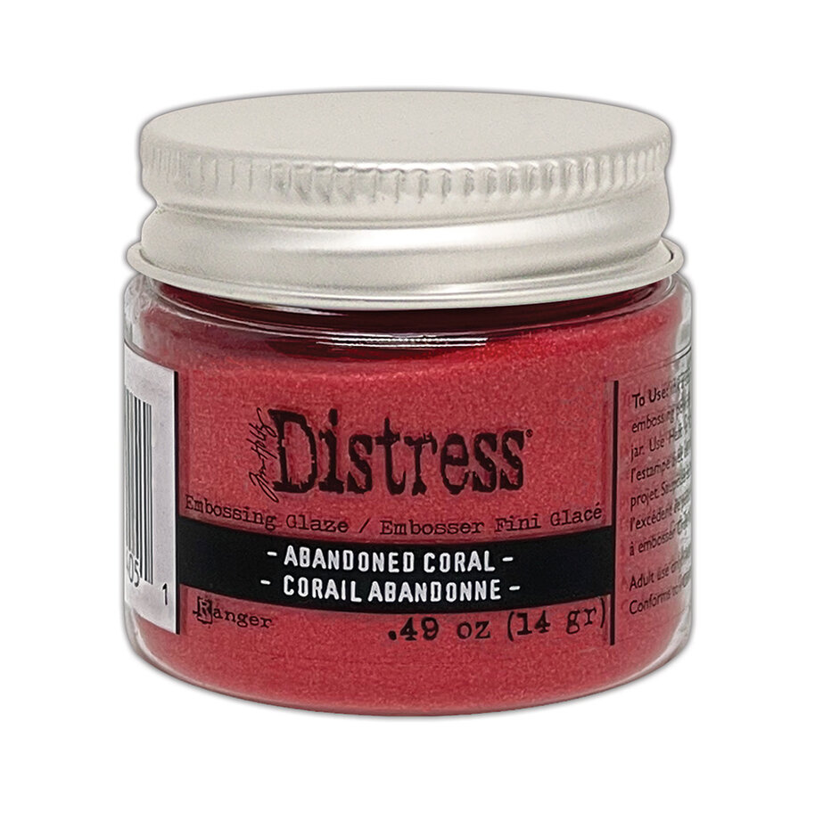 Tim Holtz, Distress, Embossing Glaze, Abandoned Coral - TDE84051