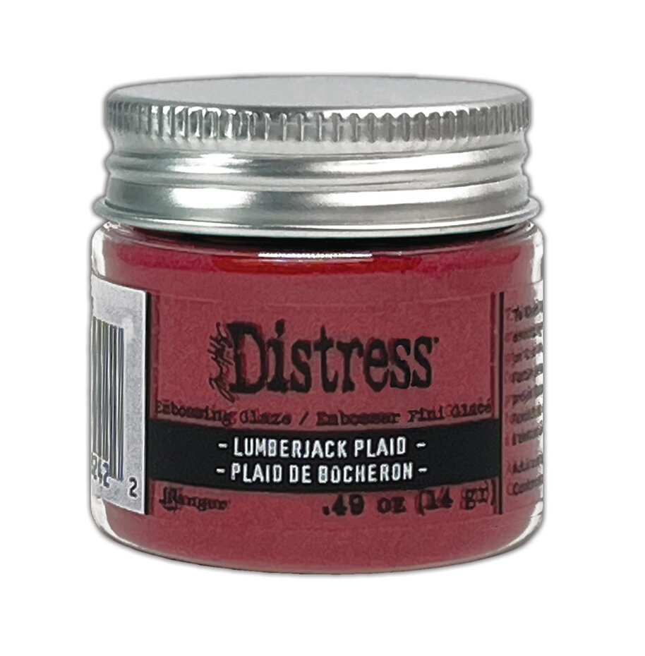Tim Holtz, Distress, Embossing Glaze, Lumberjack Plaid -  TDE82422