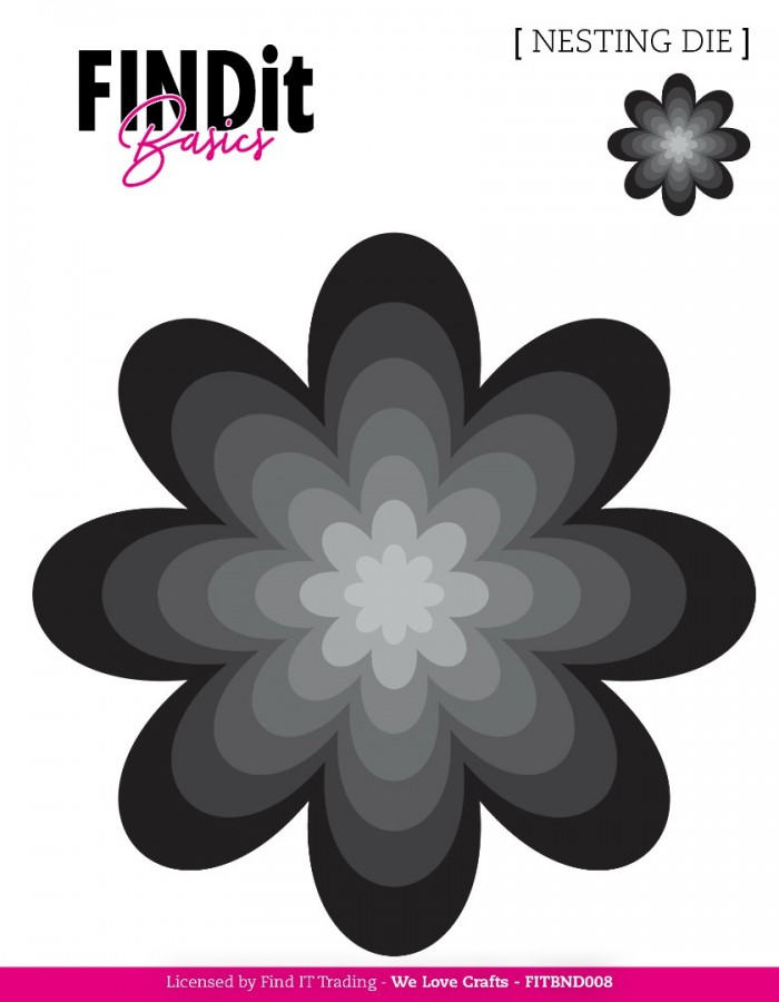 Find it Basics, Nesting Dies, Petal Flower - FITBND008