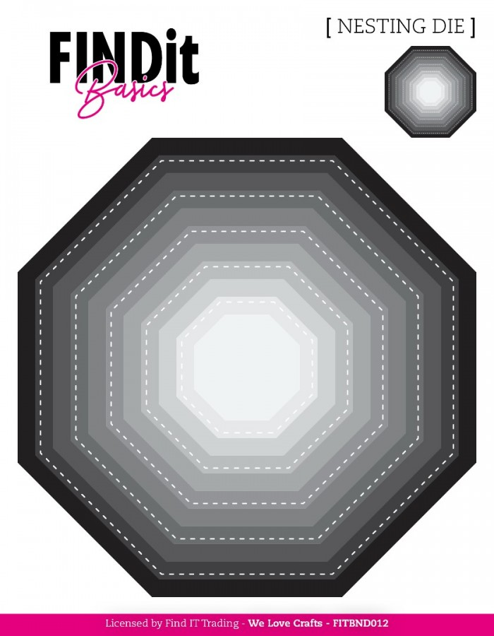 Find it Basics, Nesting Dies, Stitched Octagon - FITBND012