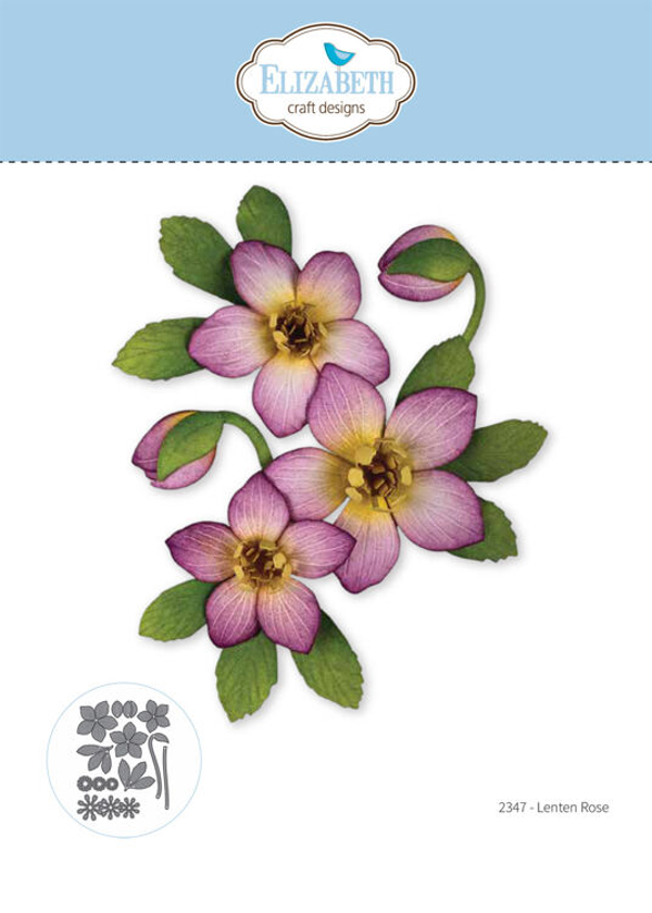 Elizabeth Craft Design, Snijmal, Lenten Rose - 2347
