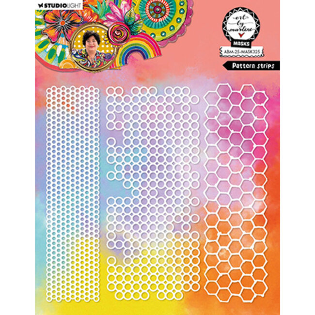 Art by Marlene, Mask Stencil, Pattern Strips - ABM-25-MASK325