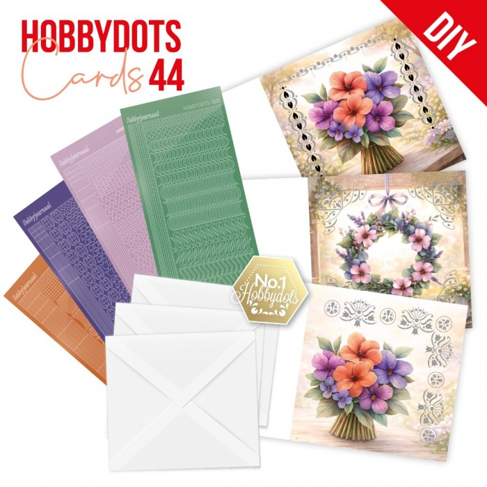 Hobbydots Cards 44, Sunny Garden Florals - DODOPP044