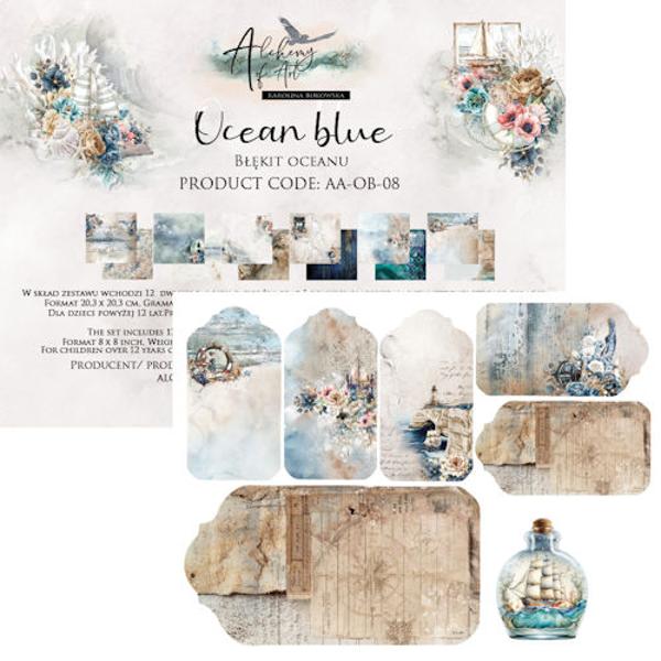 Alchemy of Art, Paperpad, Ocean Blue, 20x20 cm - AA-OB-08