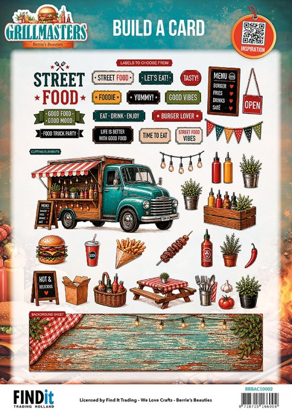 Berrie's Beauties, Build A Card, Grillmasters, Street Food - BBBAC10002