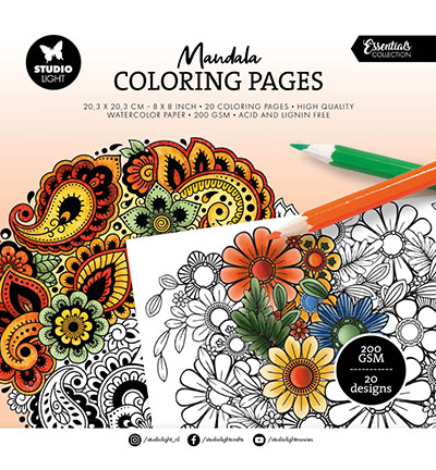 Studiolight, Coloring Pages, Essentials, Mandala - SL-ES-CPP283