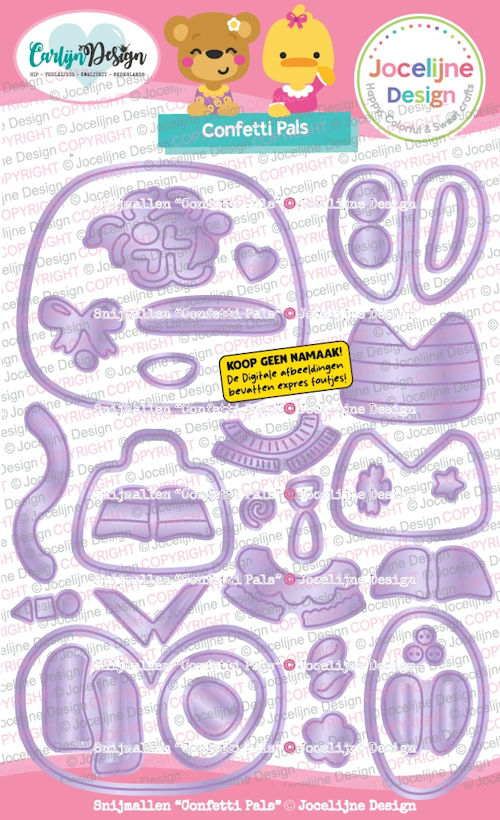 Carlijn Design, Snijmal, Confetti Pals - CDJD-0083