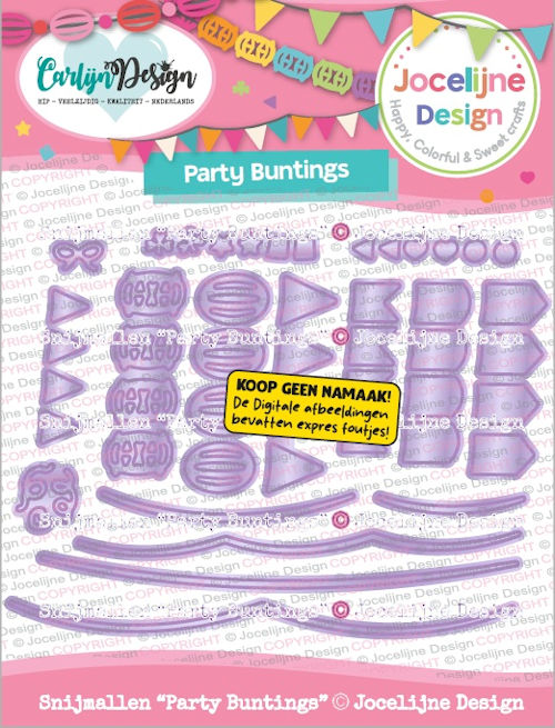 Carlijn Design, Snijmal, Party Buntings - CDJD-0084