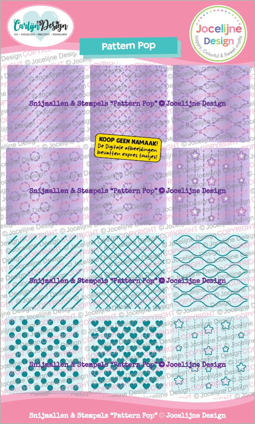 Carlijn Design, Stempel + Snijmal, Pattern Pop - CDJD-0087