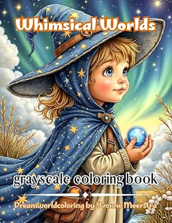 Yvonne Meerstra, Grayscale book, Whimsical Worlds