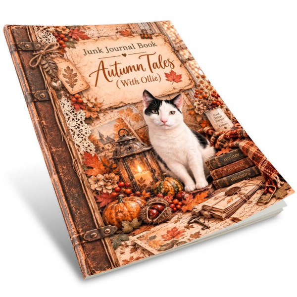 Jenine´s Art Studio, Junk Journal Book, Ollie, Autumn Tales - JAS-OLL-JJB-002