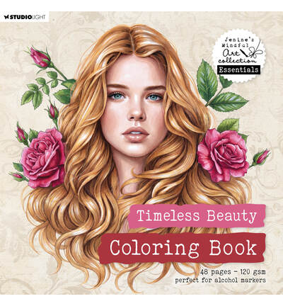 PRE-ORDER - Jenine's Mindful Art, Kleurboek, Essentials, Timeless Beauty - JMA-ES-CB18