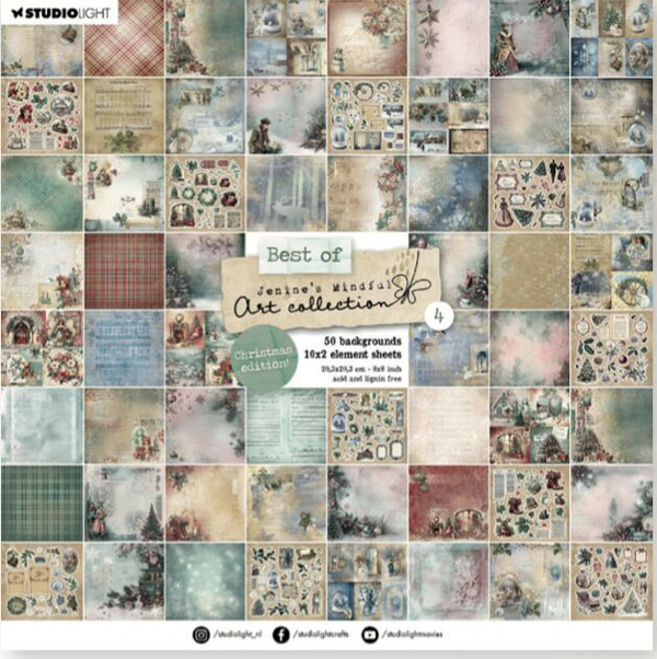 Jenine's Mindful Art, Paperpad, The Best Off 4 (Christmas) - JMA-ES-DCPP503