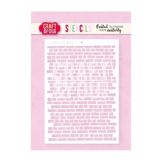 Craft & You, Stencil, Bricks A6 - SC023