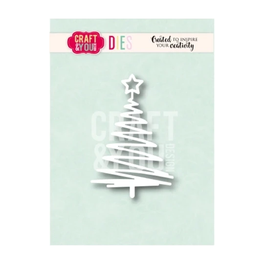 Craft & You, Snijmal, Christmas Tree Zig Zag - CW427