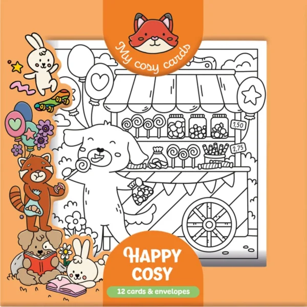 Kaartenbox, Happy Cozy, Wenskaarten