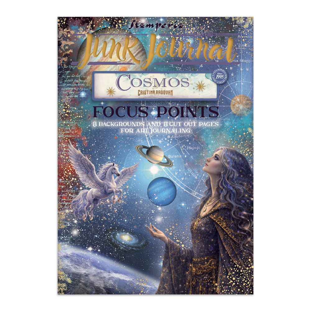 Stamperia, Junk Journal Book, Focus Points, Cosmos, A5 - SBJKS08