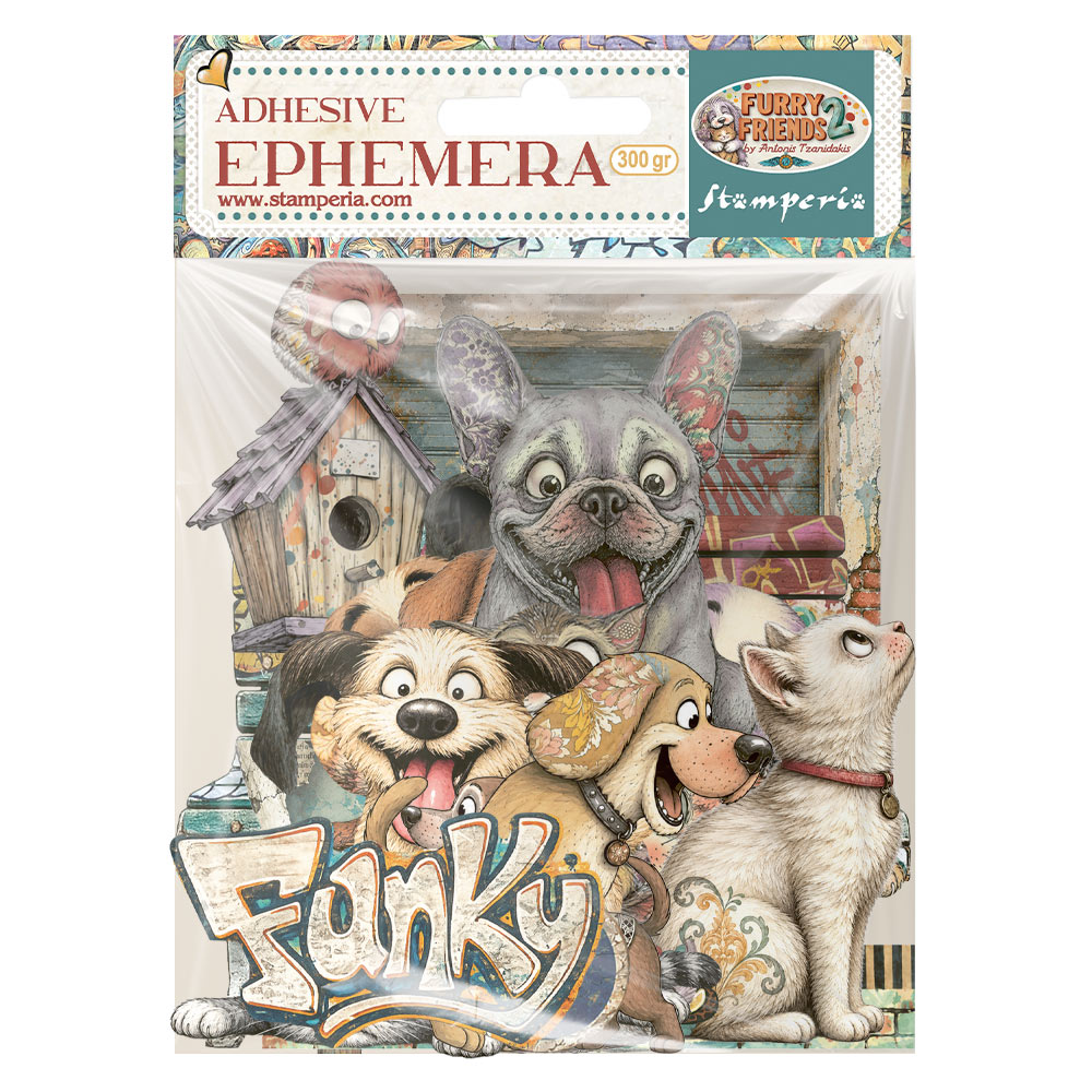 Stamperia, Ephemera, Furry Friends 2 - DFLCT94