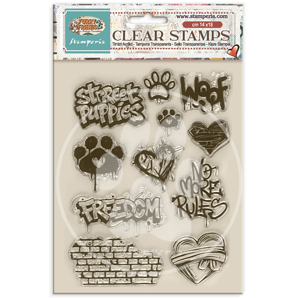Stamperia, Clear Stamp, Furry Friends 2 - WTK250