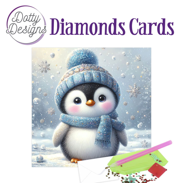 Dotty Designs, Diamond Cards, Frosty Penguin Wishes - DDDC1237
