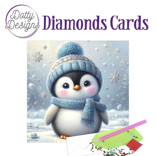 Dotty Designs, Diamond Cards, Frosty Penguin Wishes - DDDC1237
