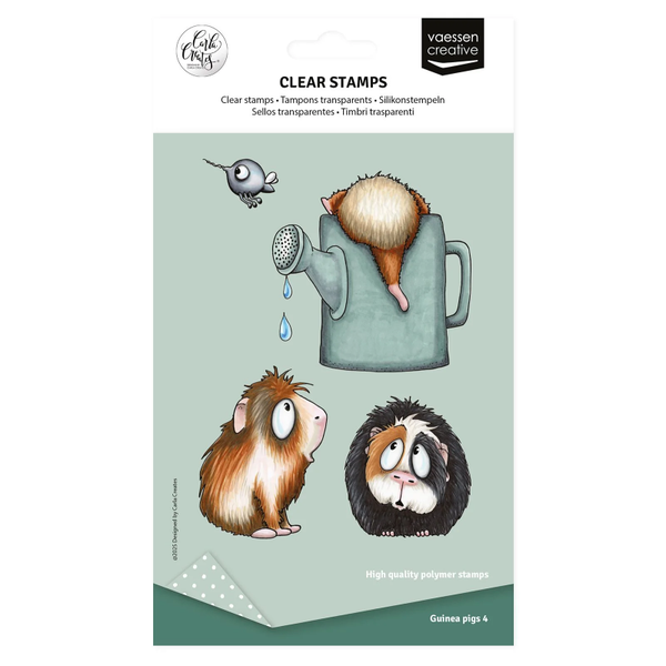 Vaessen Creative, Carla Creates, Clear Stamp, Guinea Pigs 4 - CAR0006