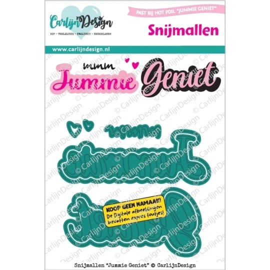 CarlijnDesign, Snijmal, Jummie/Geniet - CDSN-0396