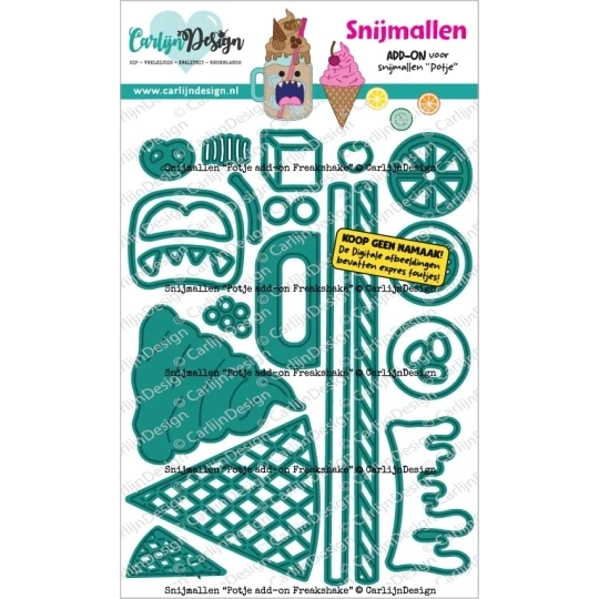 CarlijnDesign, Snijmal, Potje Add-On Freakshake - CDSN-0394