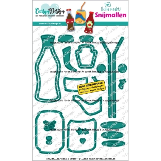 CarlijnDesign, Snijmal, Soda & Sauce - CDSN-0392