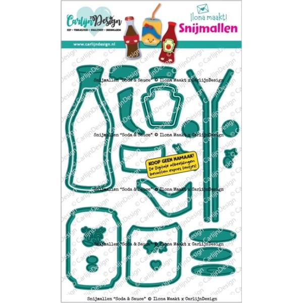 CarlijnDesign, Snijmal, Soda & Sauce - CDSN-0392