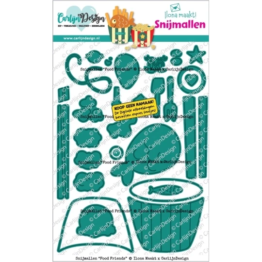 CarlijnDesign, Snijmal, Food Friends - CDSN-0390