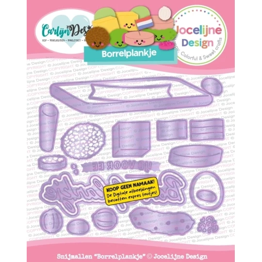 CarlijnDesign, Snijmal, Jocelijne Design, Borrelplankje - CDJD-0090
