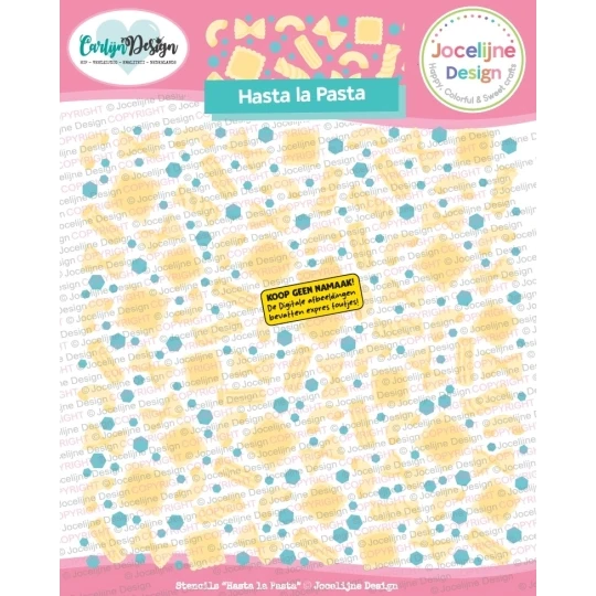 CarlijnDesign, Stencils, Hasta la Pasta - CDJD-0088