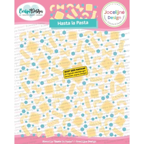 CarlijnDesign, Stencils, Hasta la Pasta - CDJD-0088