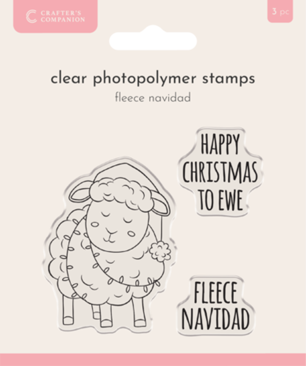 Crafter's Companion, Clear Stamp, Fleece Navidad - CC-STP-FLNA
