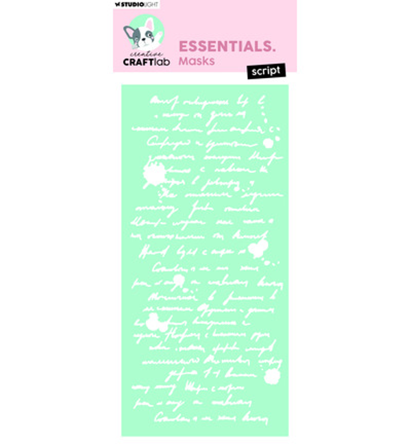 PRE-ORDER - CraftLab, Mask Stencil, Essentials, Script - CCL-ES-MASK411